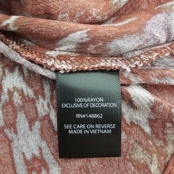 Torrid Terracotta Peasant Top Crepe Tie Waist Boho Long Sleeve Size Large - Picture 11 of 14